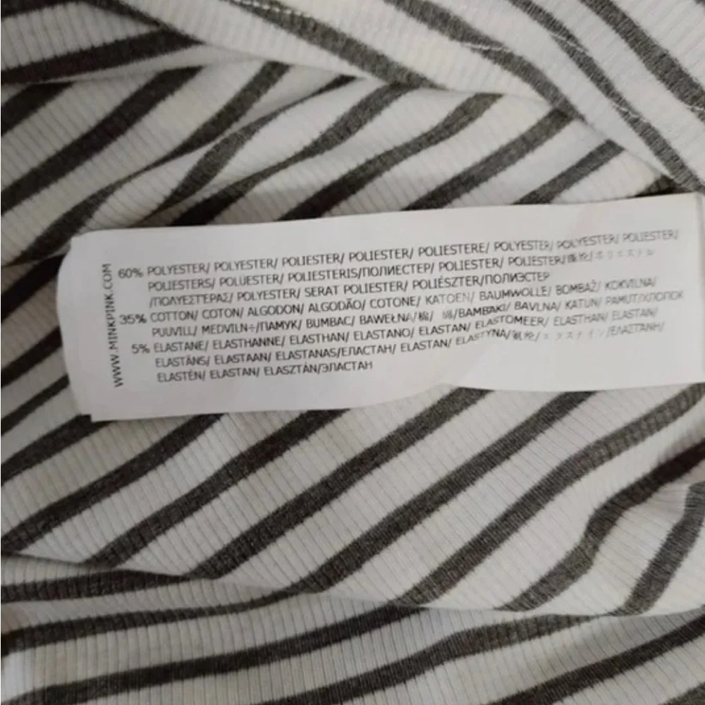 Mink Pink Stripe Drawstring Dress XS - Picture 6 of 6